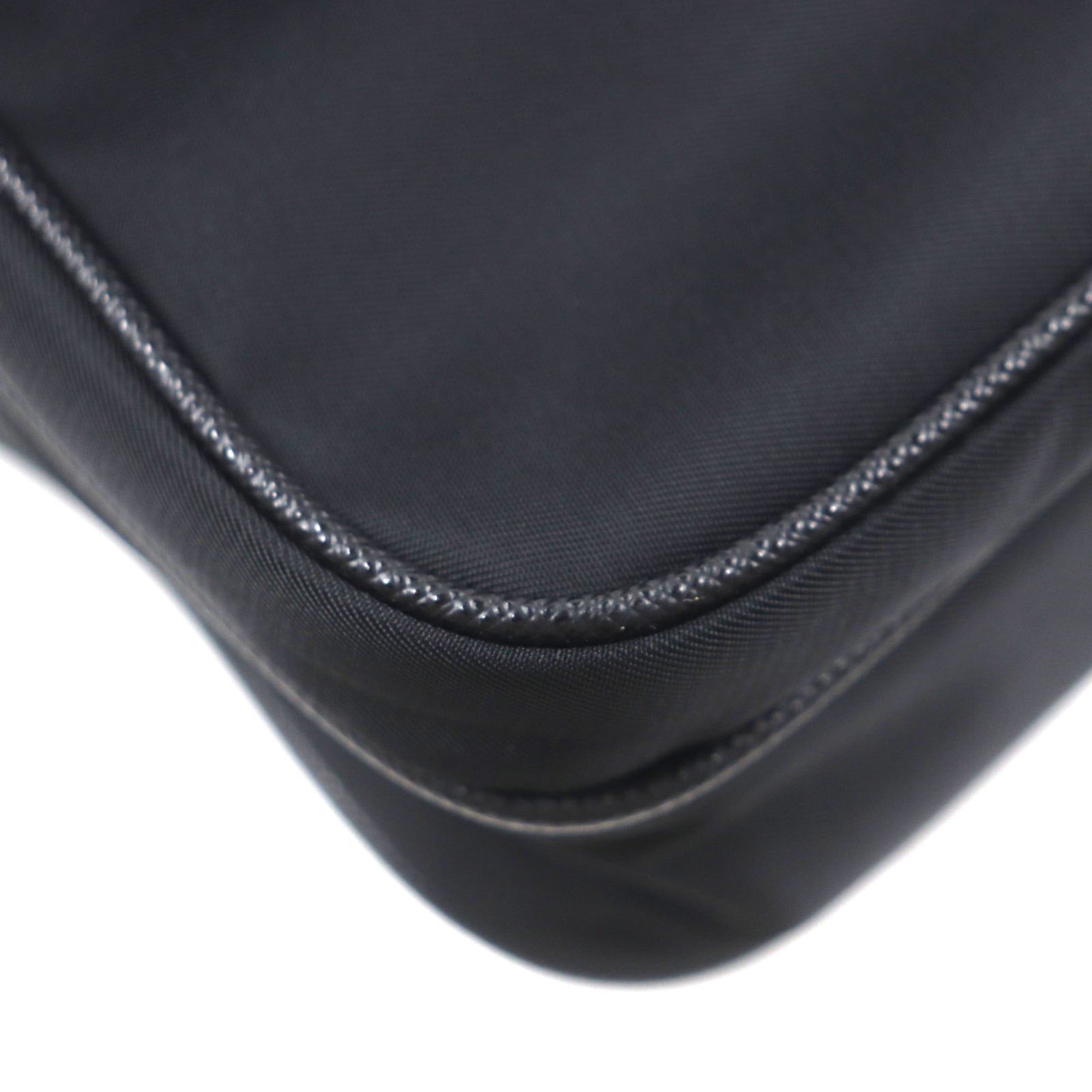 Prada Black Nylon Saffiano Shoulder Bag