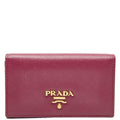 Prada Purple Leather Coin Purse/Coin Case