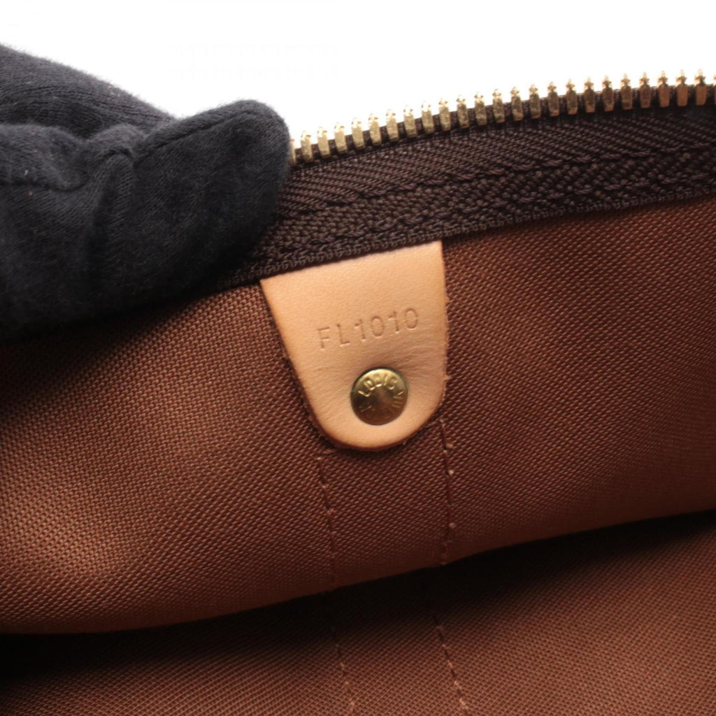 Louis Vuitton Brown Monogram Coated Canvas Leather Boston Bag Handbag
