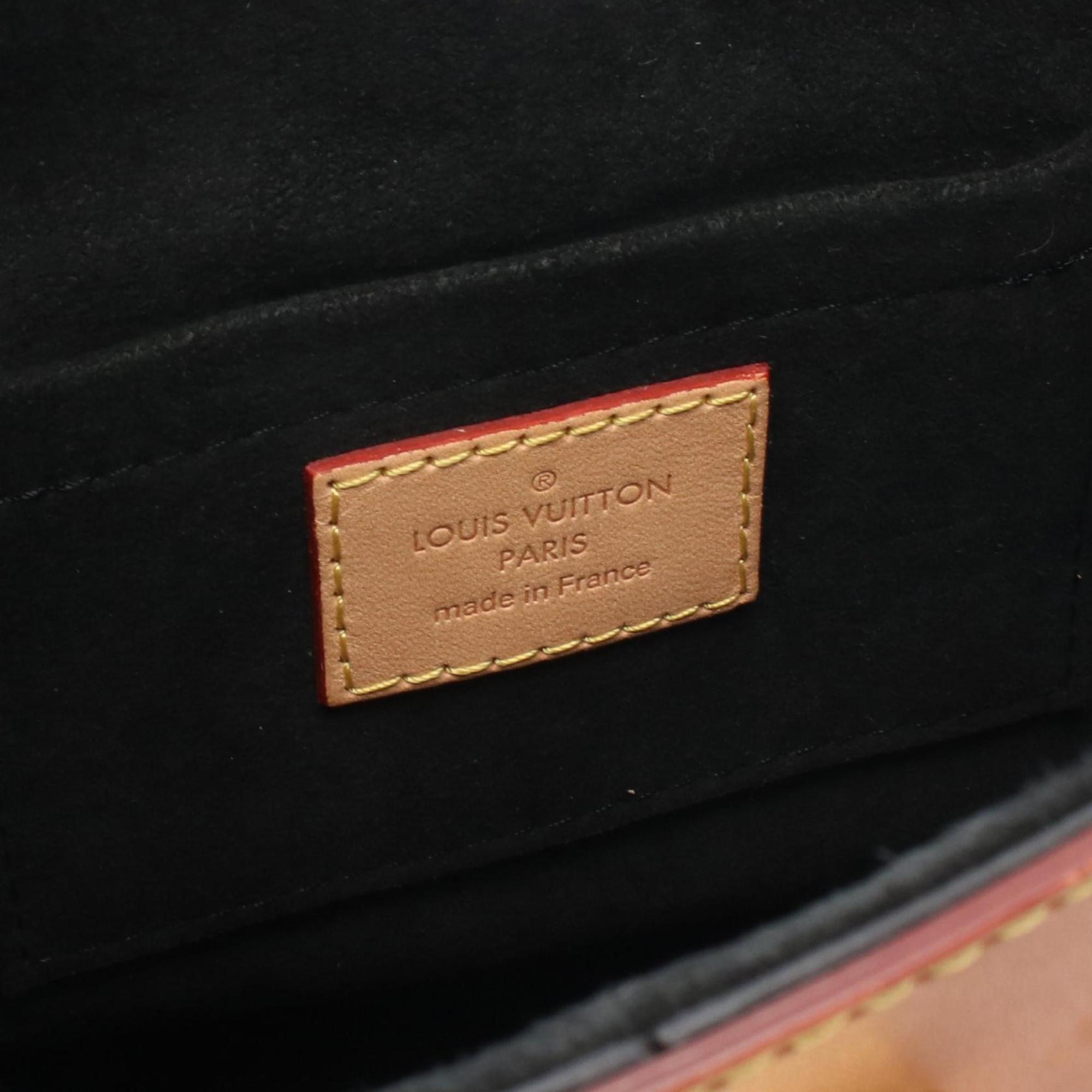 Louis Vuitton Brown Monogram Coated Canvas Leather Handbag