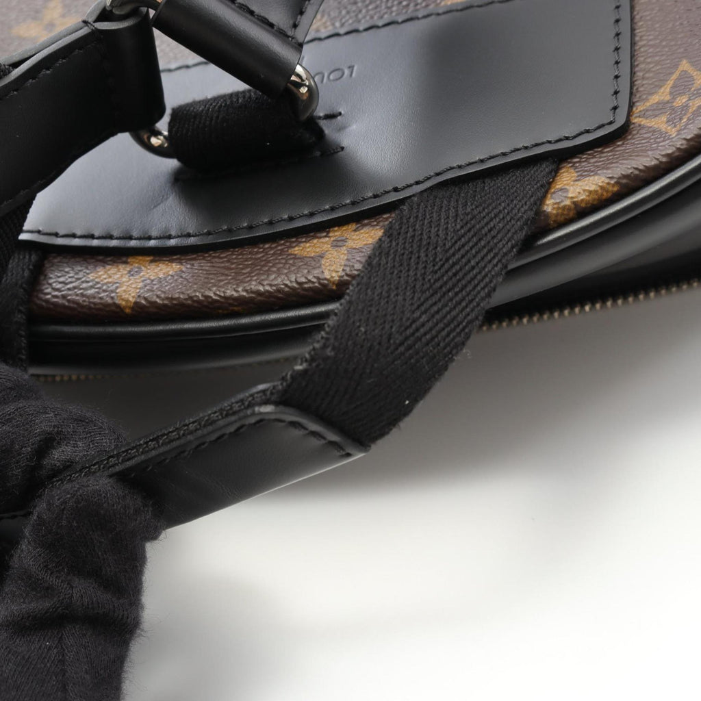 Louis Vuitton Black Brown Monogram Macassar Coated Canvas Monogram Pvc Leather Backpack