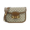 Gucci Beige Brown Gg Supreme Shoulder Bag (Pre-Owned)