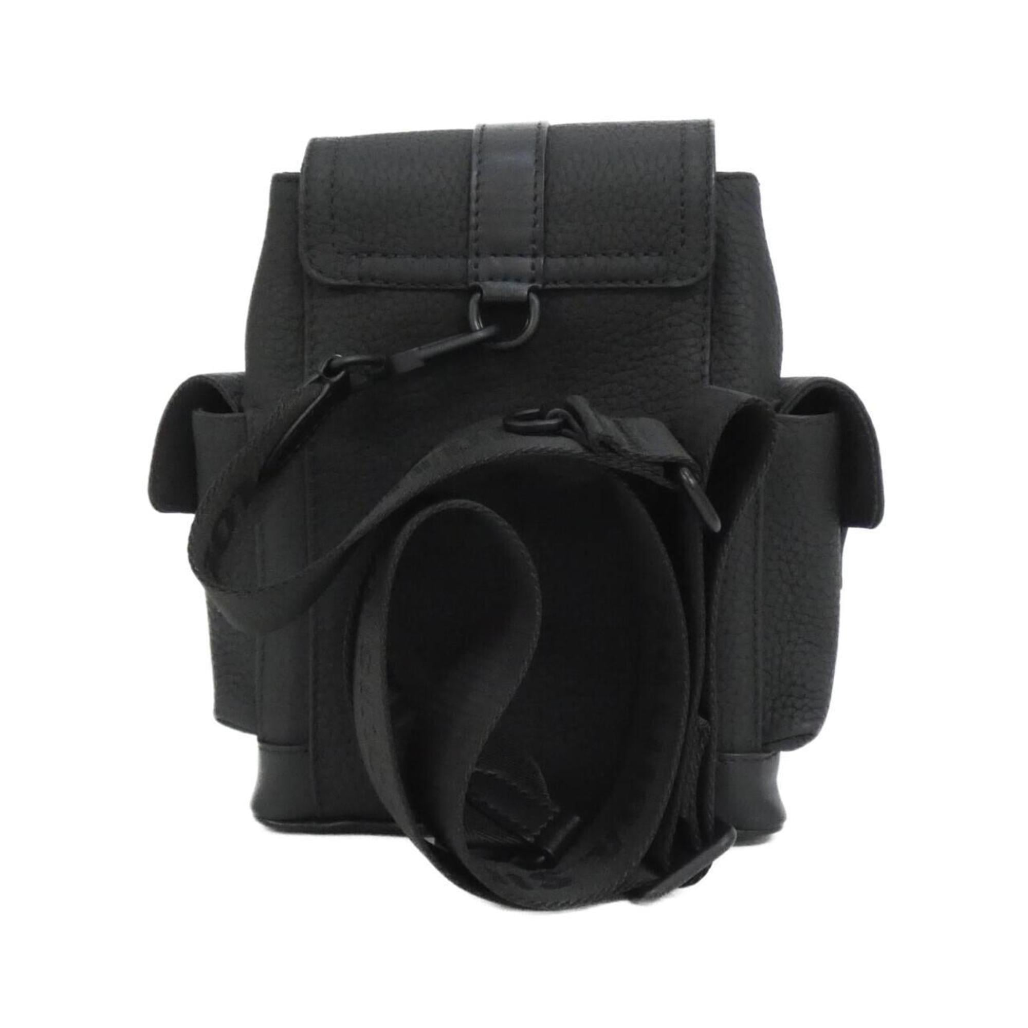 Louis Vuitton Black Leather Shoulder Bag