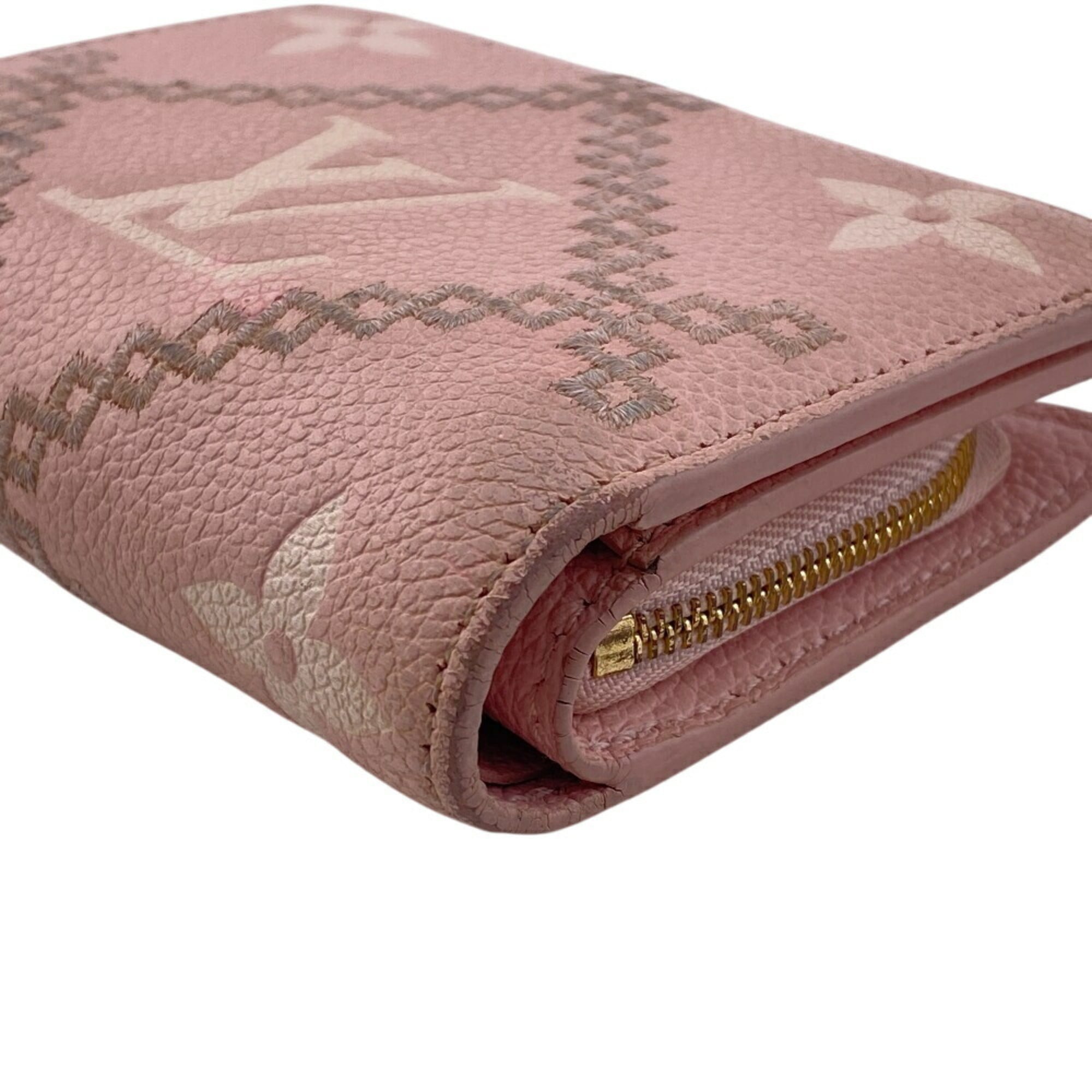 Louis Vuitton Pink Leather Wallet