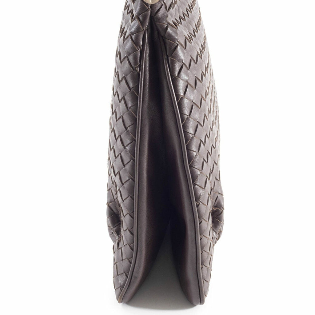 Bottega Veneta Dark Brown Leather Shoulder Bag