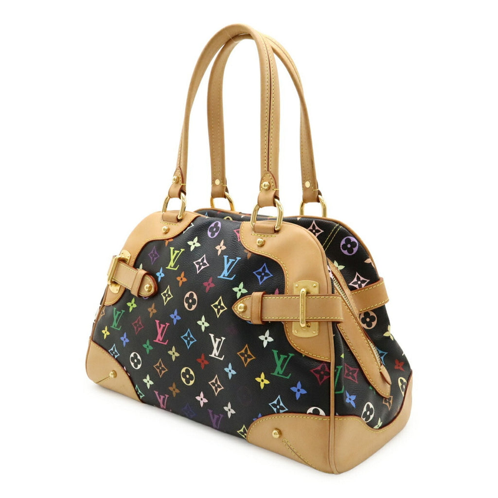 Louis Vuitton Black Multi-Color Noir Pvc Handbag Shoulder Bag