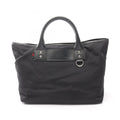 Gucci Black Nylon Leather Handbag Tote Bag (Pre-Owned)