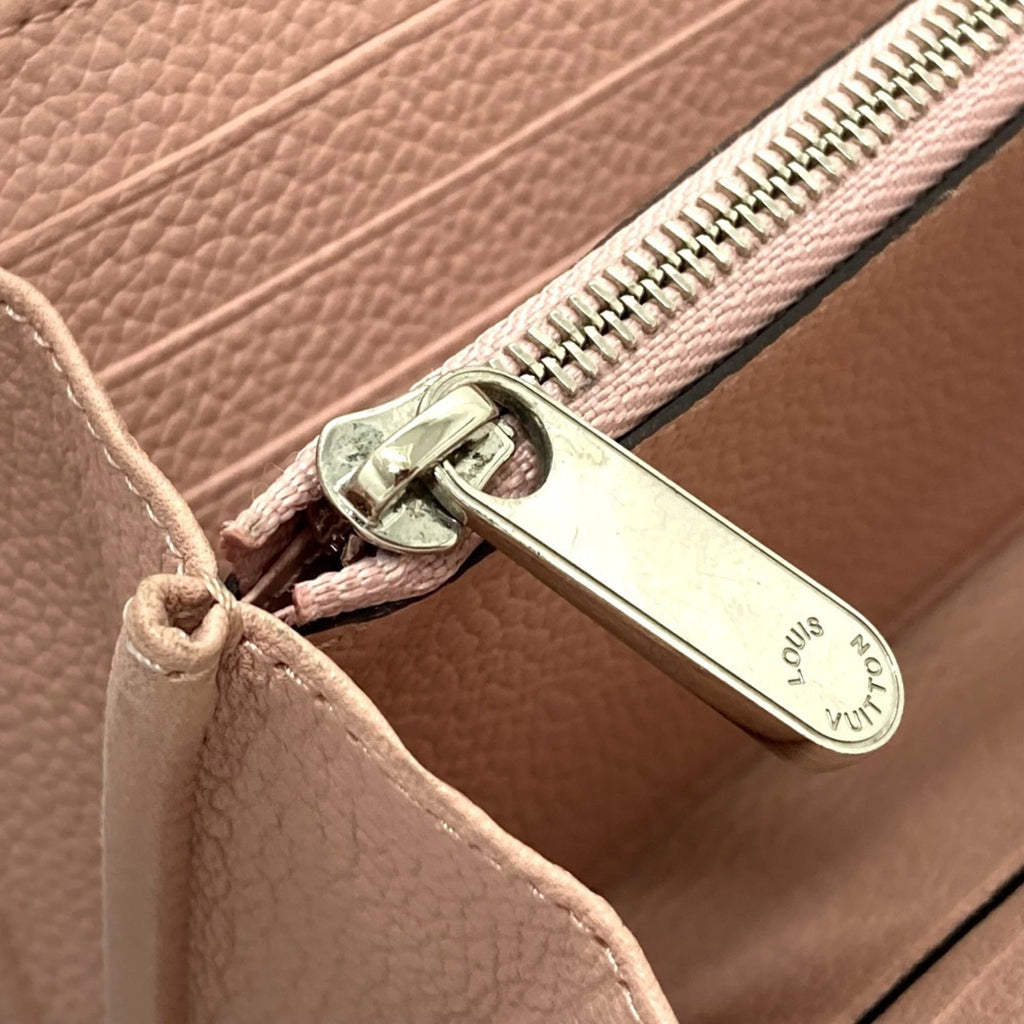 Louis Vuitton Magnolia Pink Mahina Leather Long Wallet