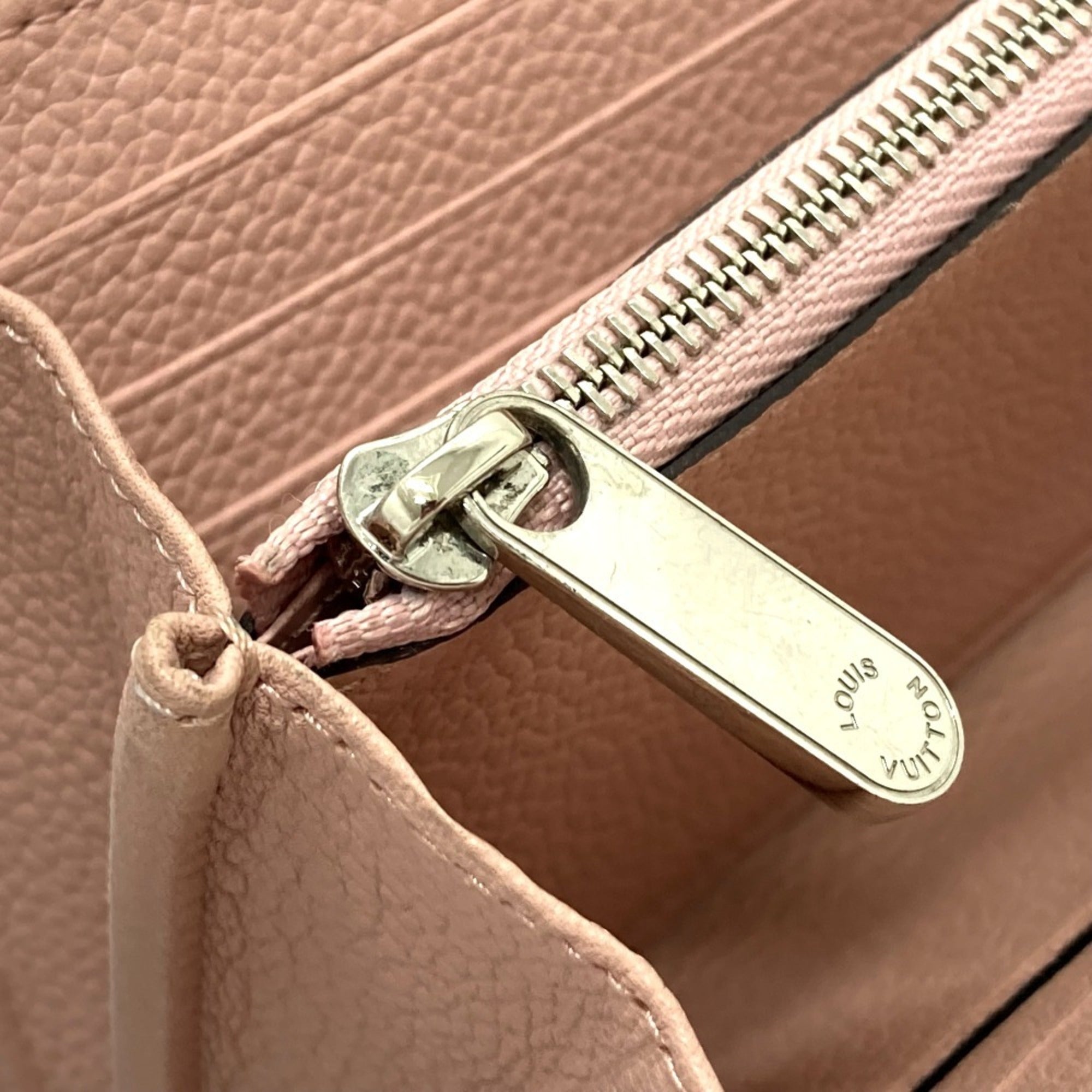 Louis Vuitton Magnolia Pink Mahina Leather Long Wallet