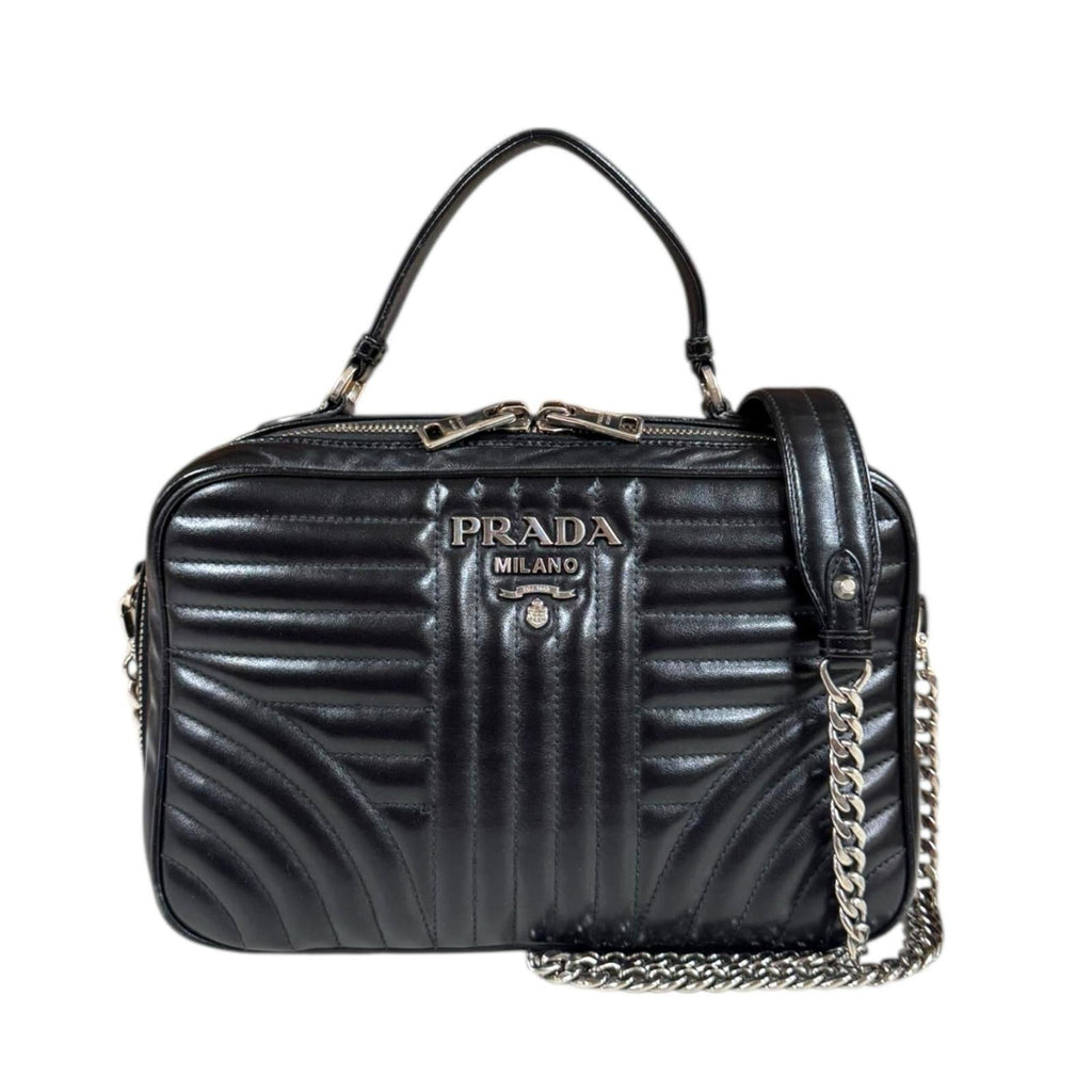 Prada Black Leather Shoulder Bag