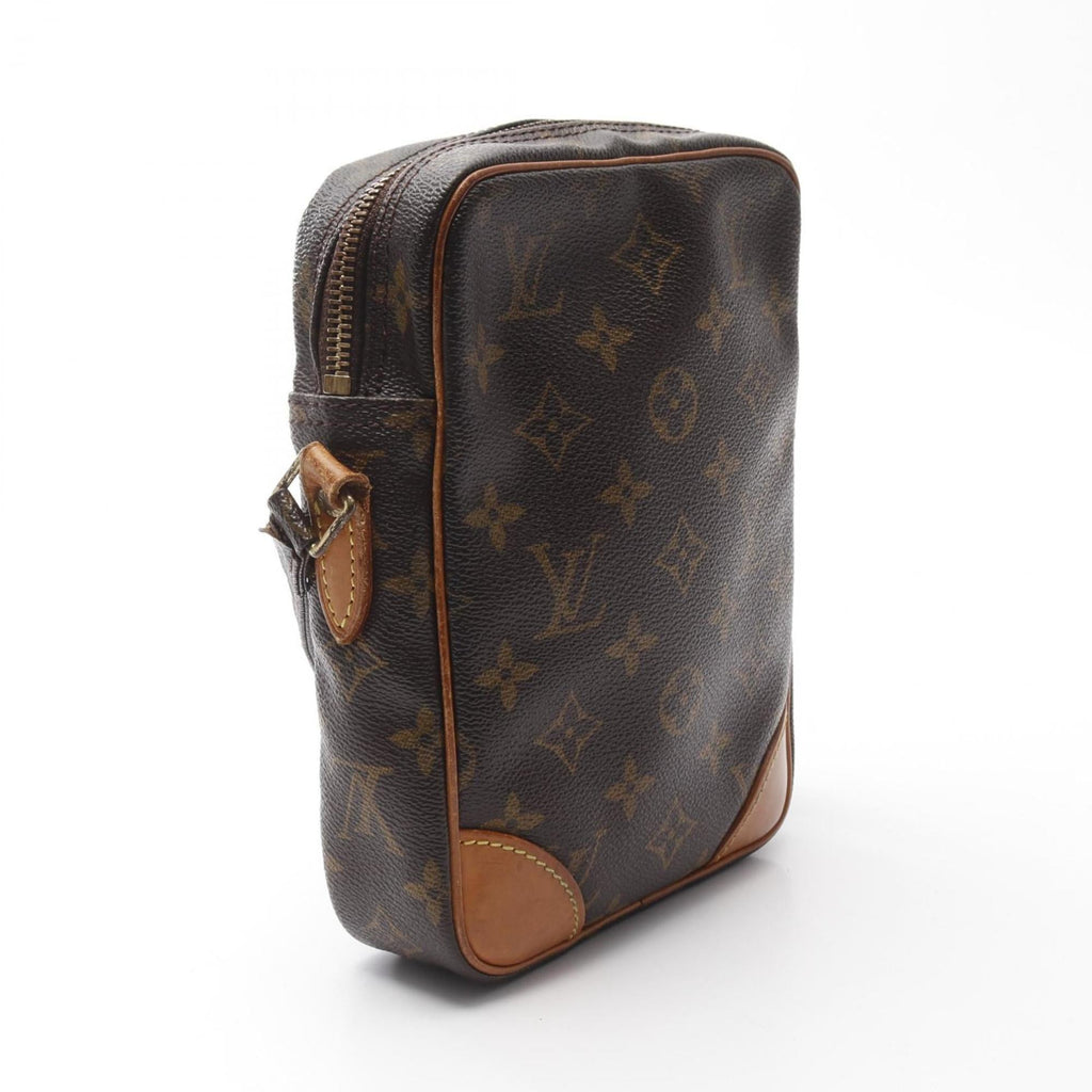 Louis Vuitton Brown Pvc Coated Canvas Leather Shoulder Bag