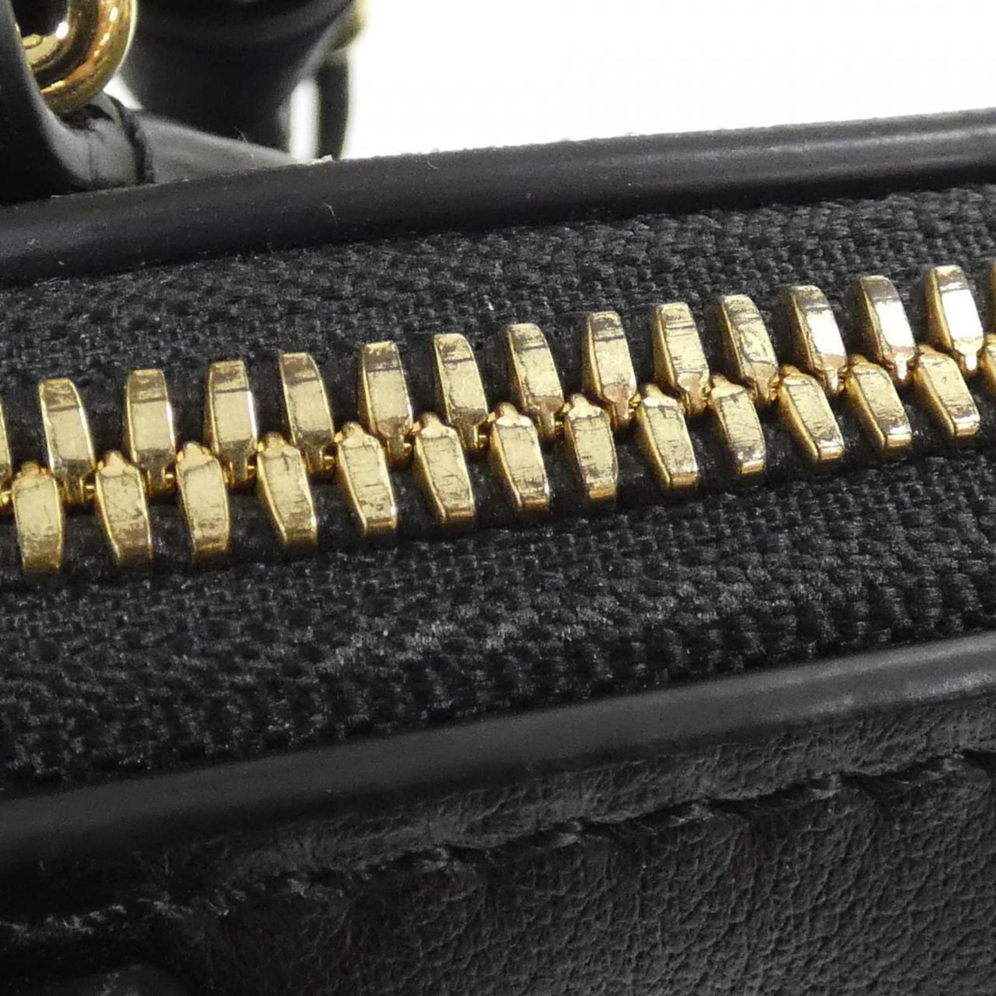 Louis Vuitton Black Leather Handbag