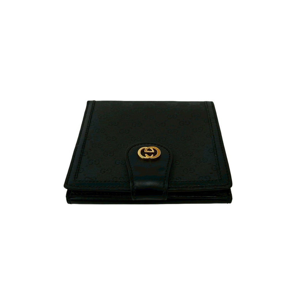 Gucci Black Leather Pvc Wallet (Bi-Fold) (Pre-Owned)
