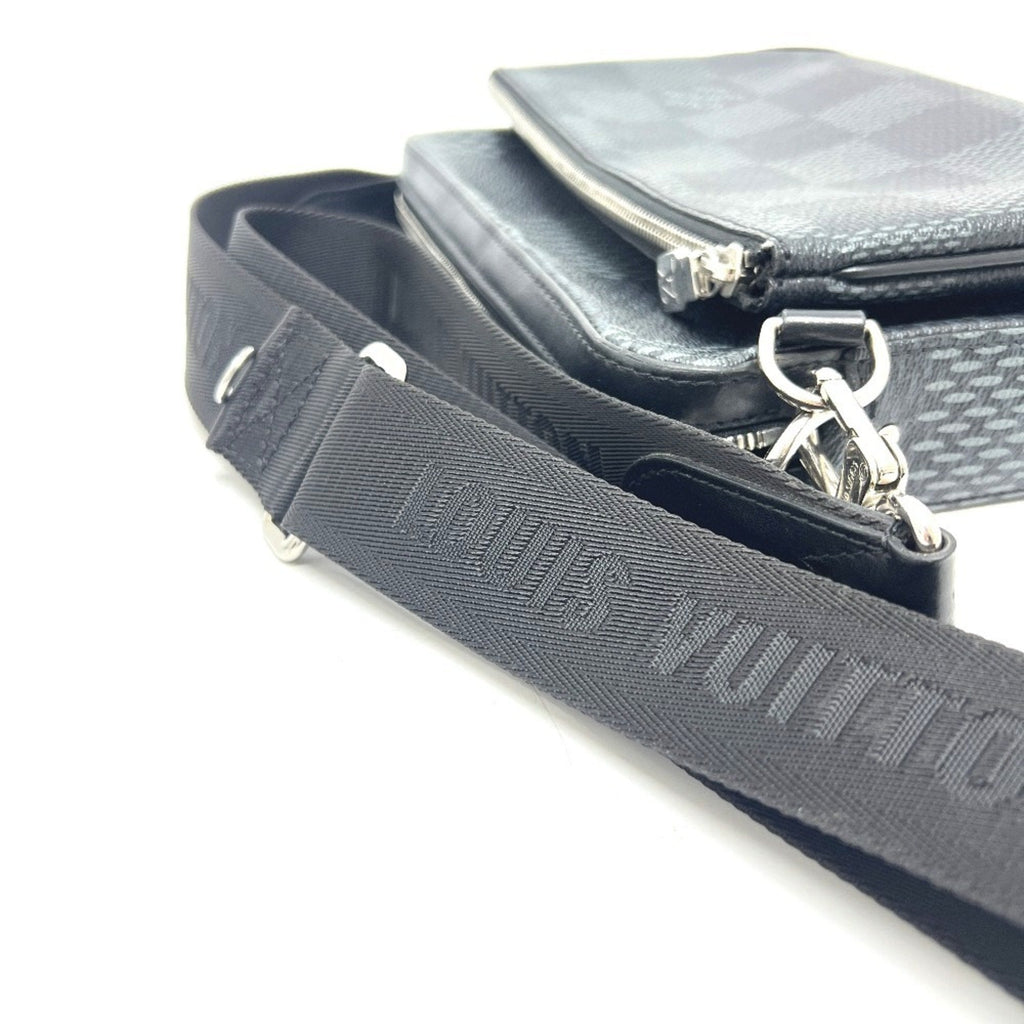 Louis Vuitton Black Galle Damier Graphite Shoulder Bag