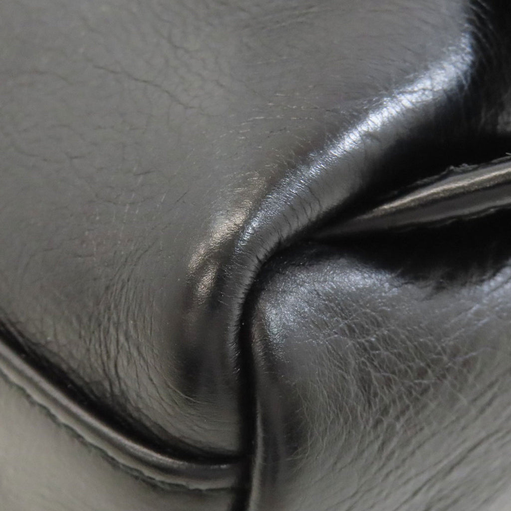 Balenciaga Black Leather Backpack