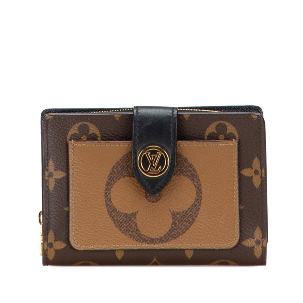 Louis Vuitton Brown Pvc Leather Wallet