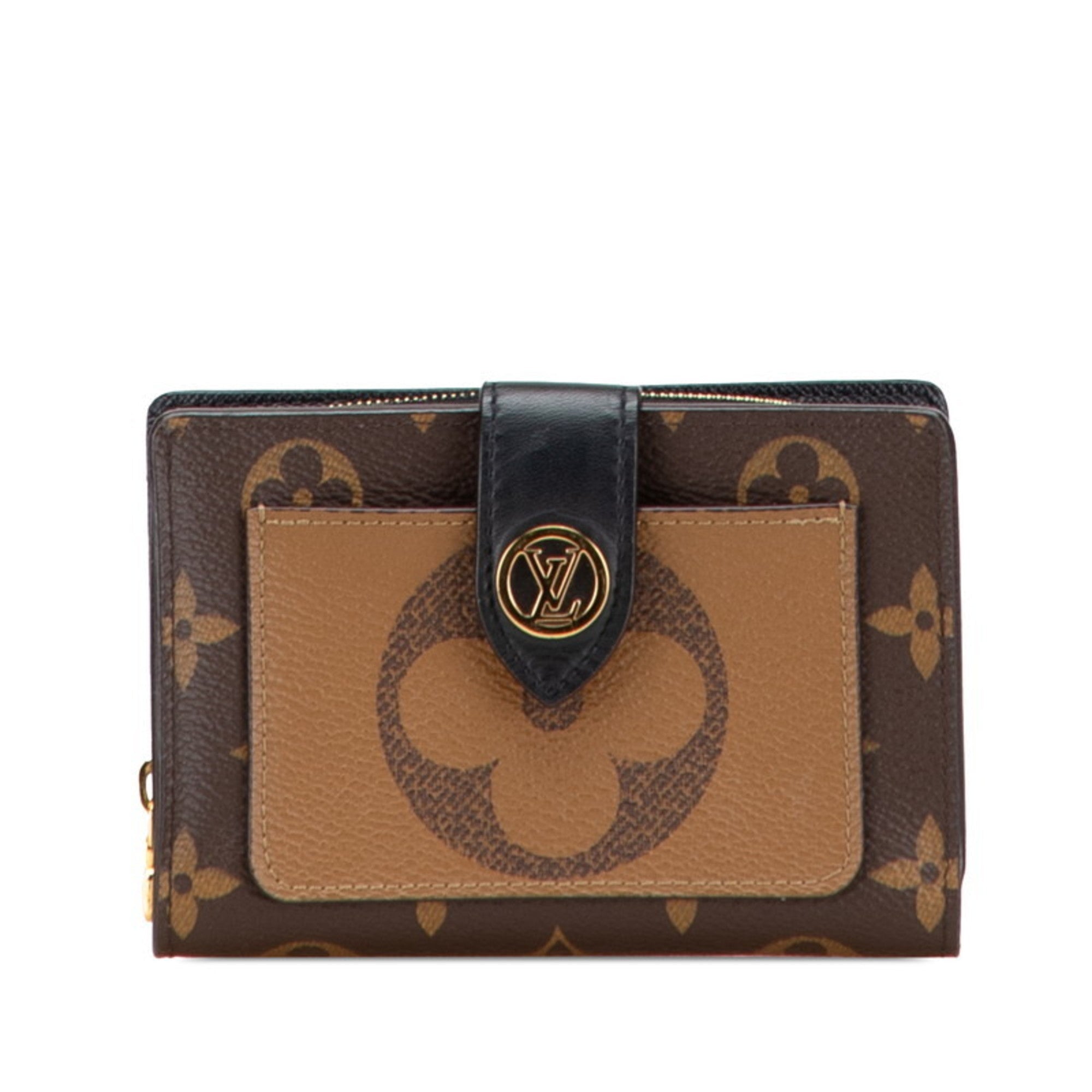 Louis Vuitton Brown Pvc Leather Wallet
