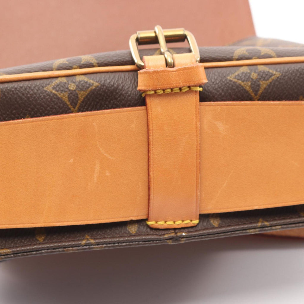 Louis Vuitton Brown Monogram Coated Canvas Leather Shoulder Bag