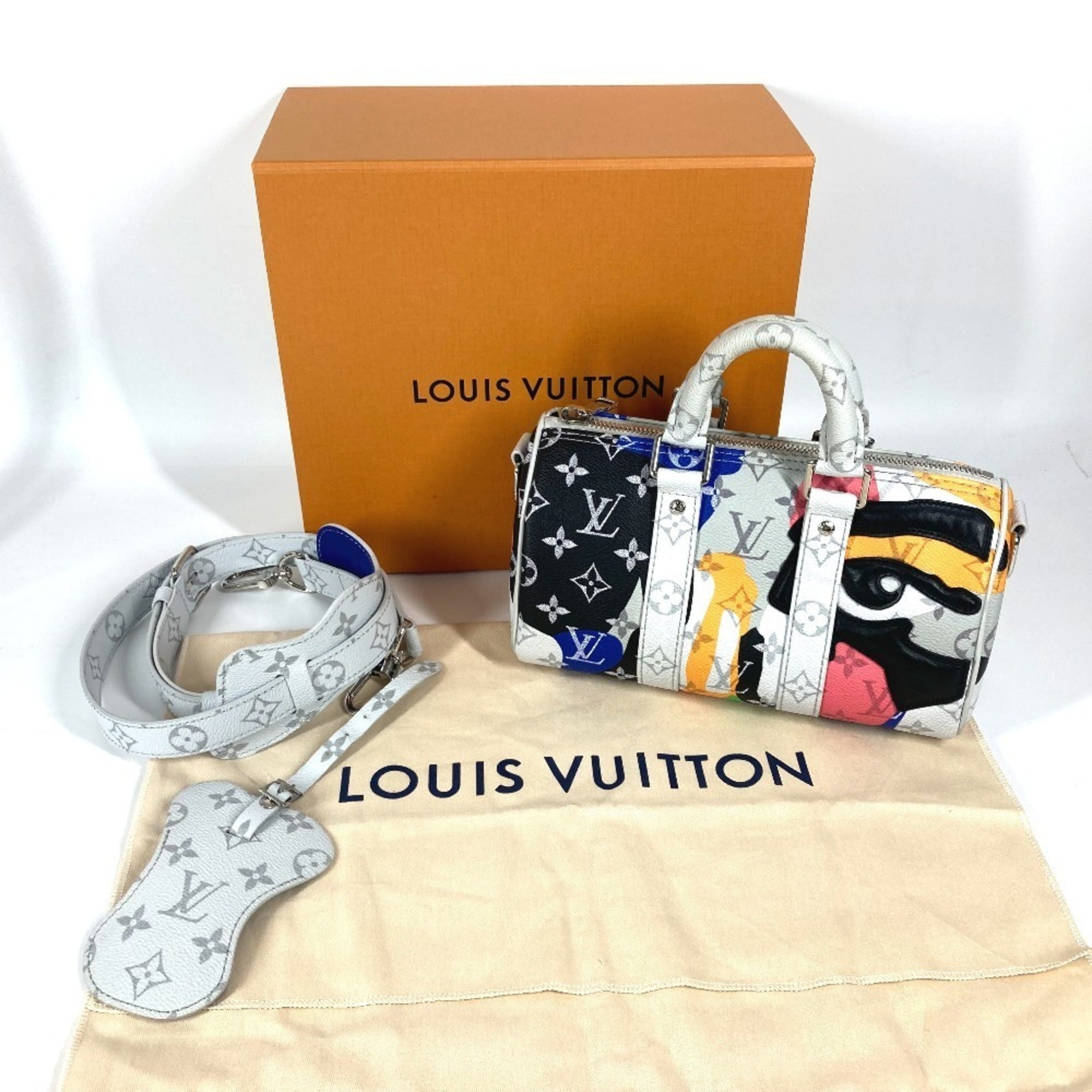 Louis Vuitton Multi-Color Monogram Leather Boston Bag Handbag Shoulder Bag