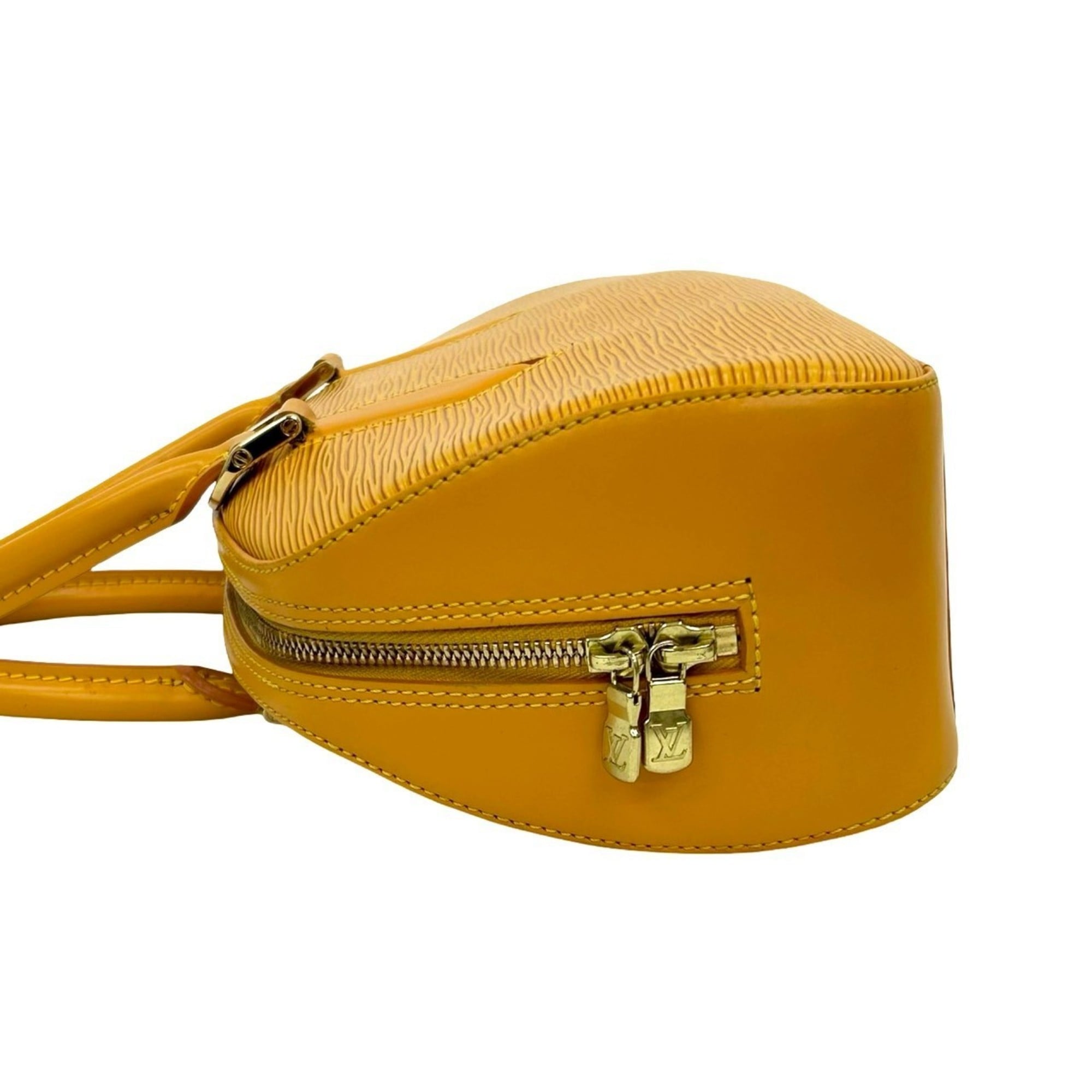 Louis Vuitton Yellow Epi Leather Boston Bag Handbag