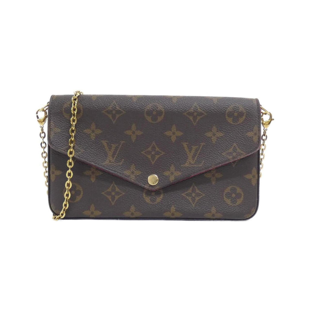 Louis Vuitton Monogram Marron Coated Canvas Pochette Shoulder Bag