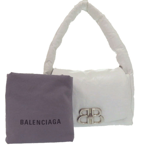 Balenciaga White Leather Handbag Shoulder