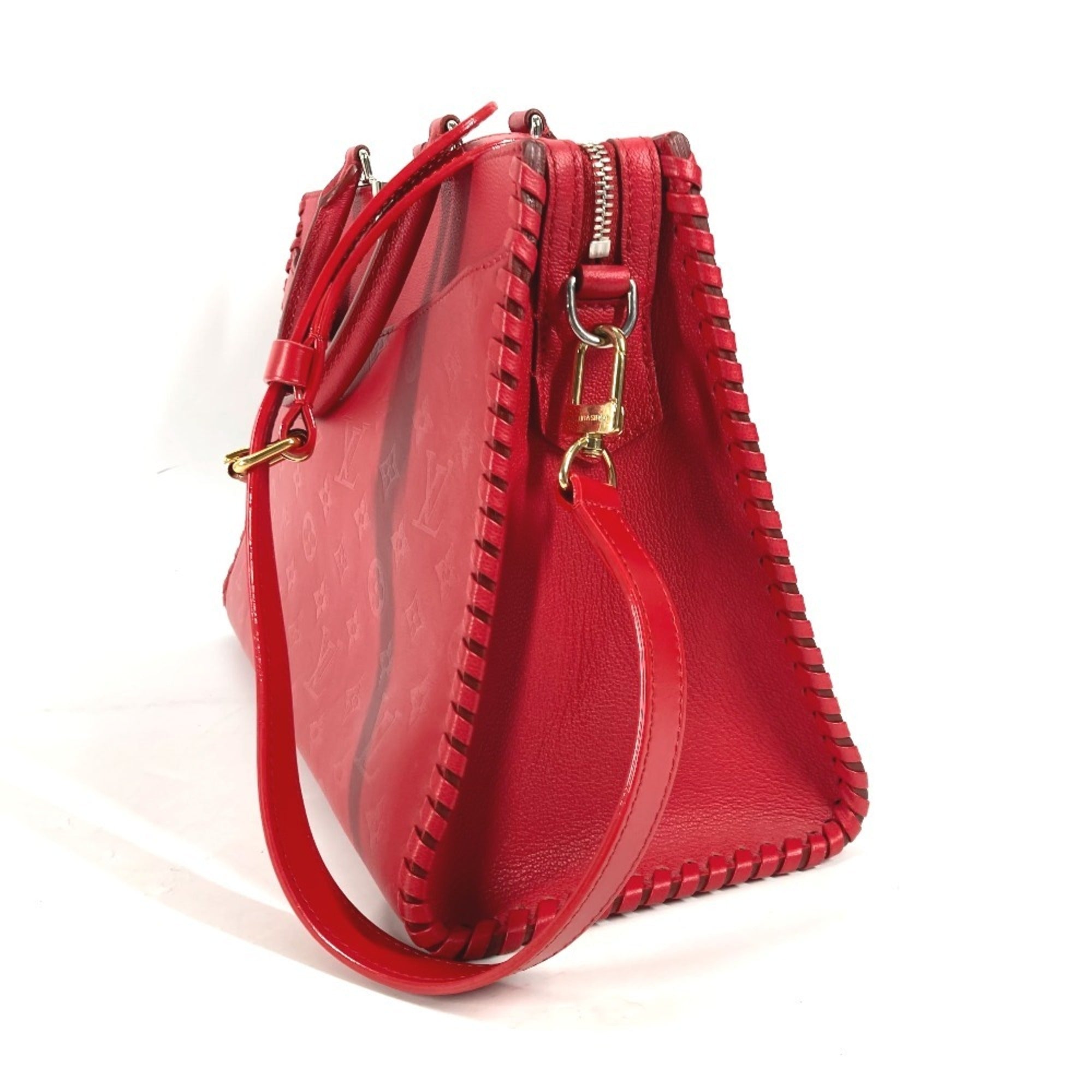 Louis Vuitton Monogram Red Color Ruby Monogram Handbag Shoulder Bag Tote Bag