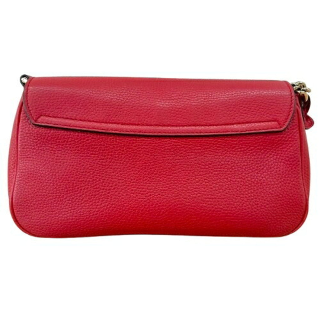 Gucci Soho Red Color Leather Shoulder Bag (Pre-Owned)