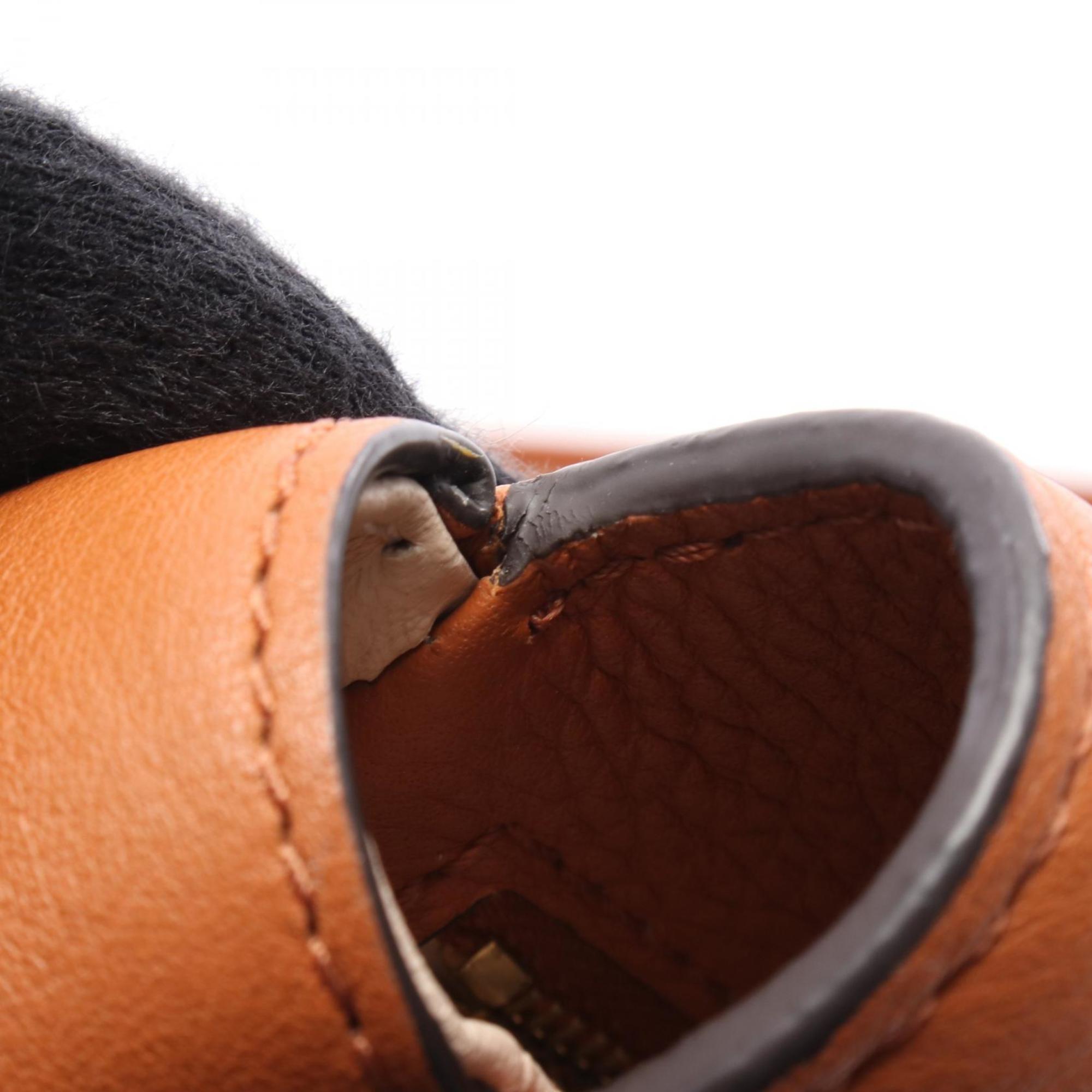 Louis Vuitton Brown Leather Shoulder Bag