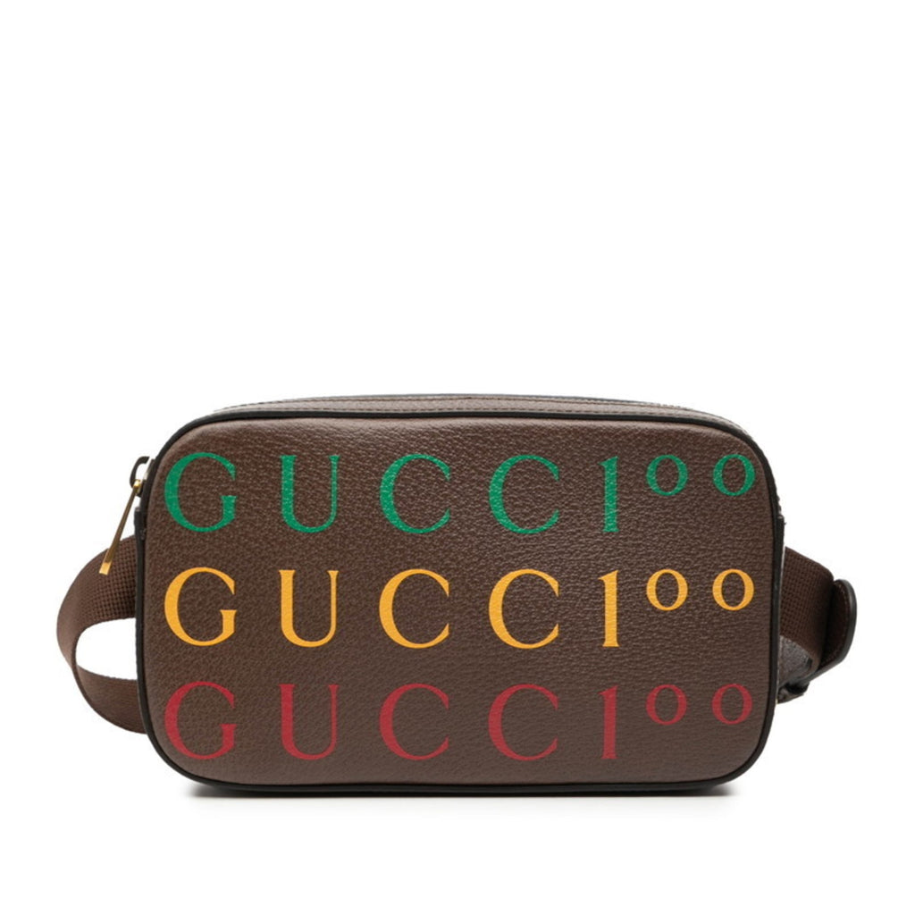 Gucci Brown Leather Fanny Pack (Pre-Owned)