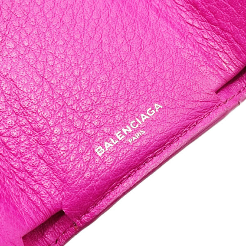 Balenciaga Pink Leather Wallet (Tri-Fold)