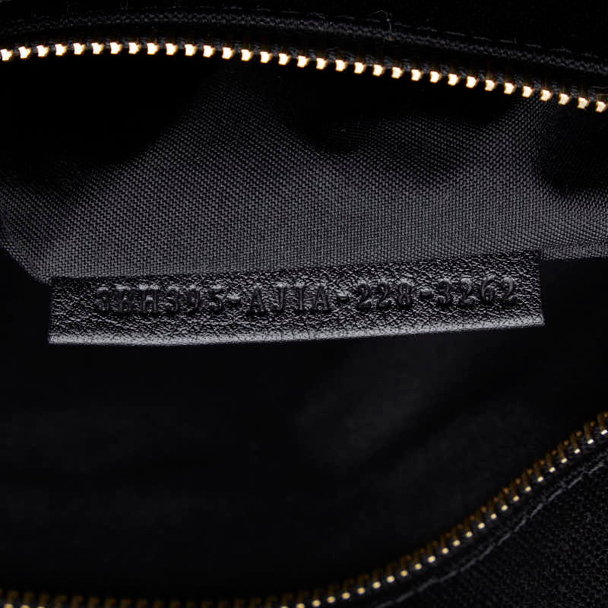 Fendi Black Yellow Canvas Shoulder Bag Tote Bag