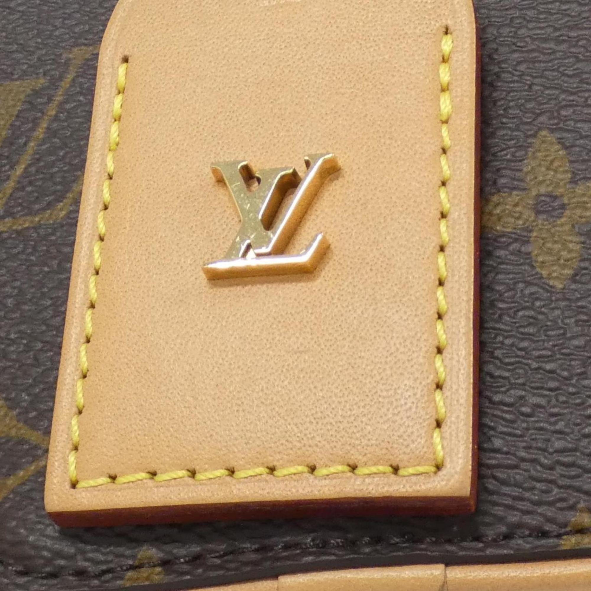 Louis Vuitton Marron Coated Canvas Handbag