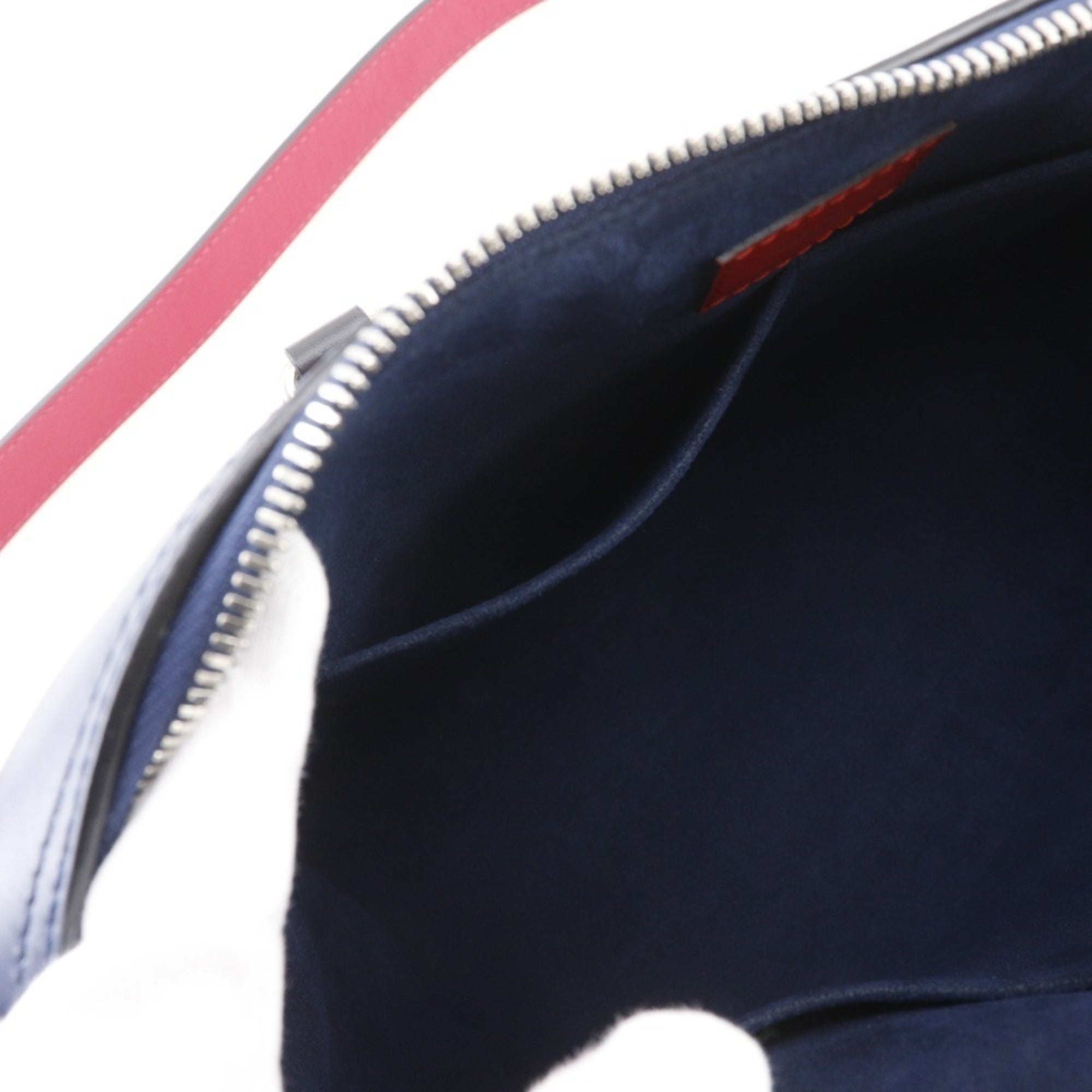 Louis Vuitton Navy Red Color Epi Leather Handbag Tote Bag