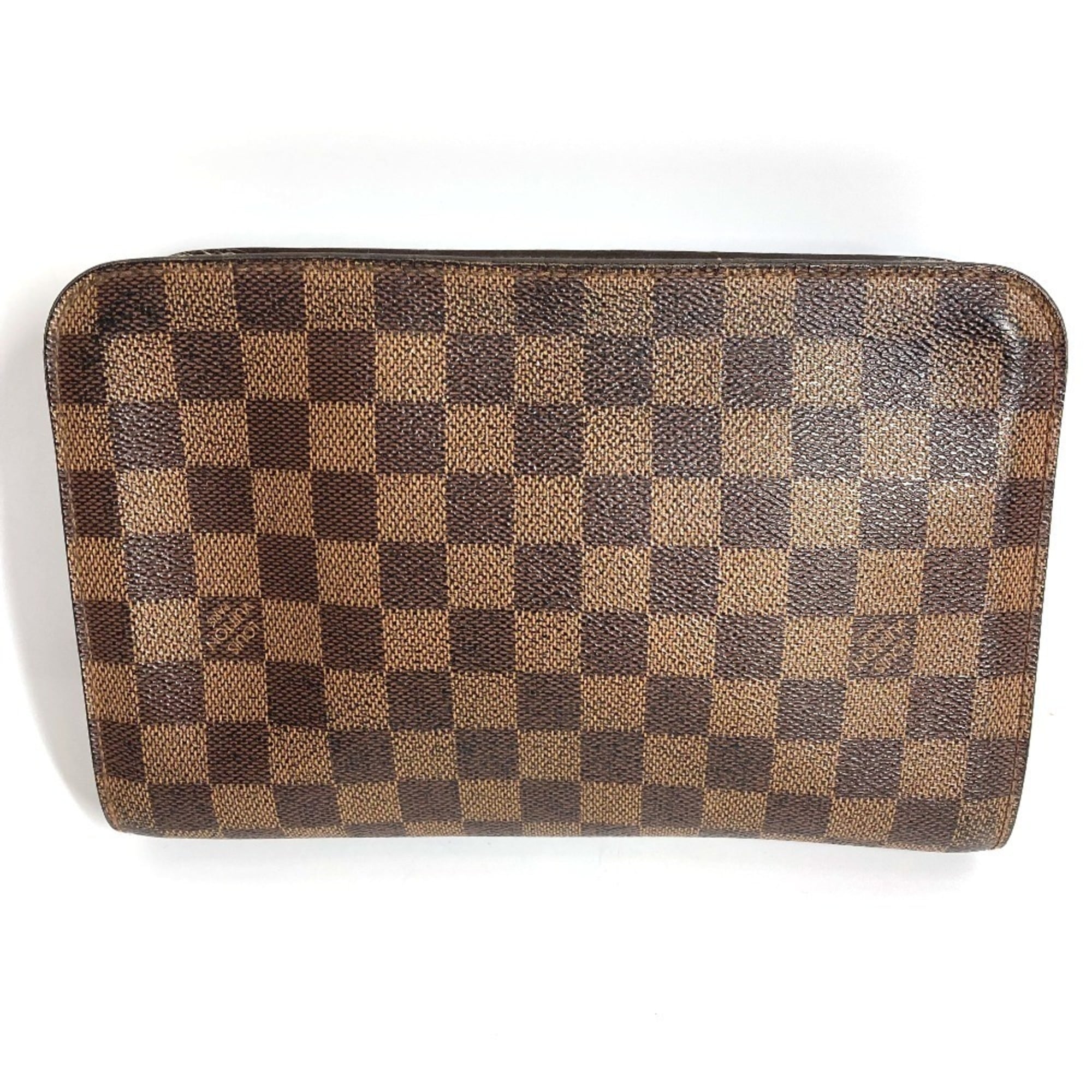 Louis Vuitton Brown Damier Canvas Ebene Damier Canvas Clutch Bag Pouch