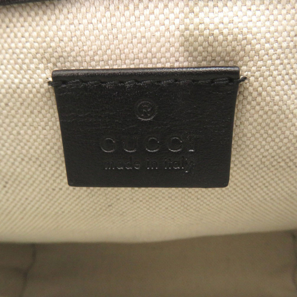 Gucci Black Leather Gg Leather Pouch Sling Bag (Pre-Owned)