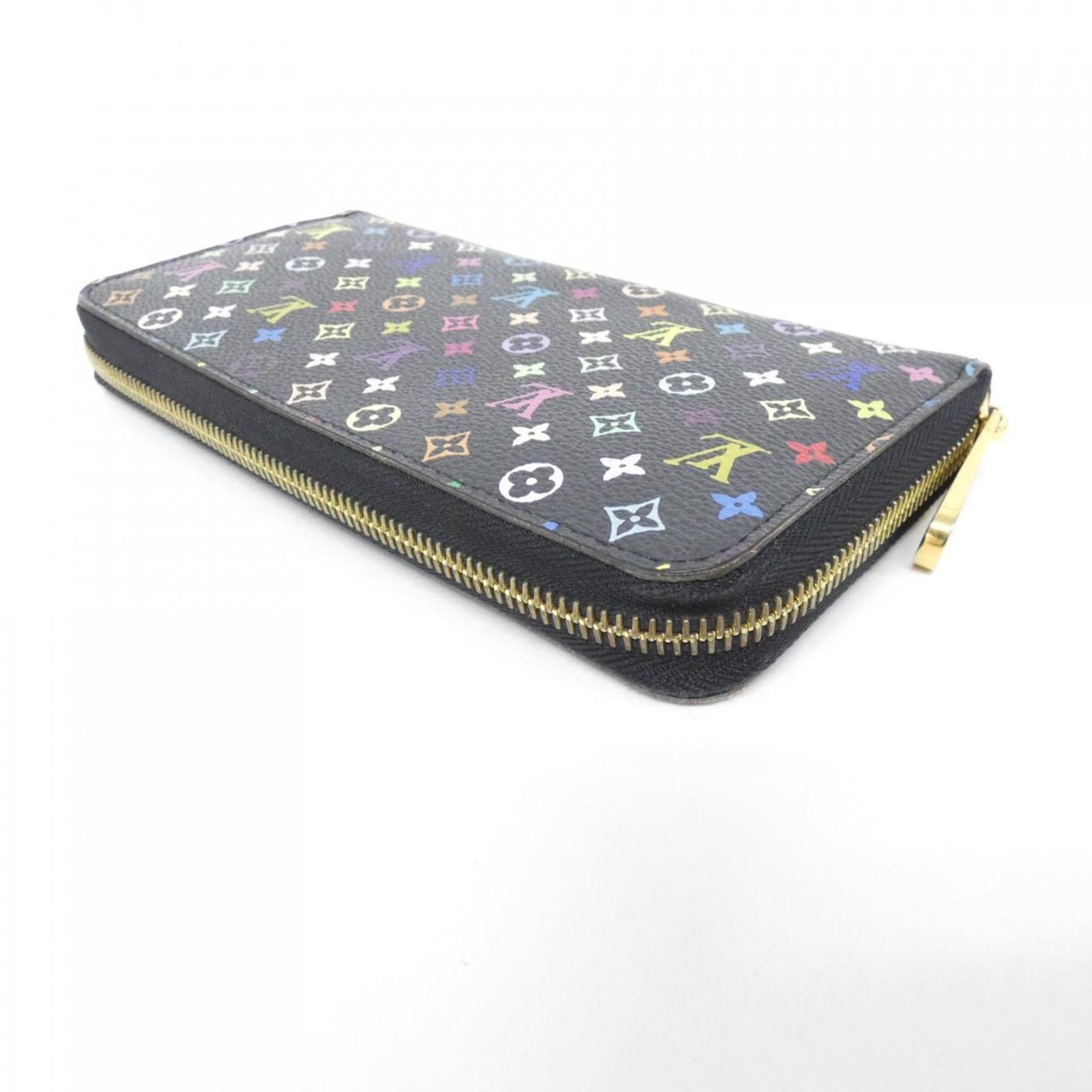 Louis Vuitton Black Grenade Multi-Color Coated Canvas Long Wallet