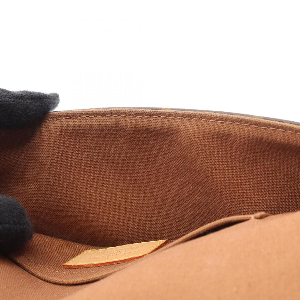 Louis Vuitton Brown Monogram Coated Canvas Leather Fanny Pack Handbag Pochette