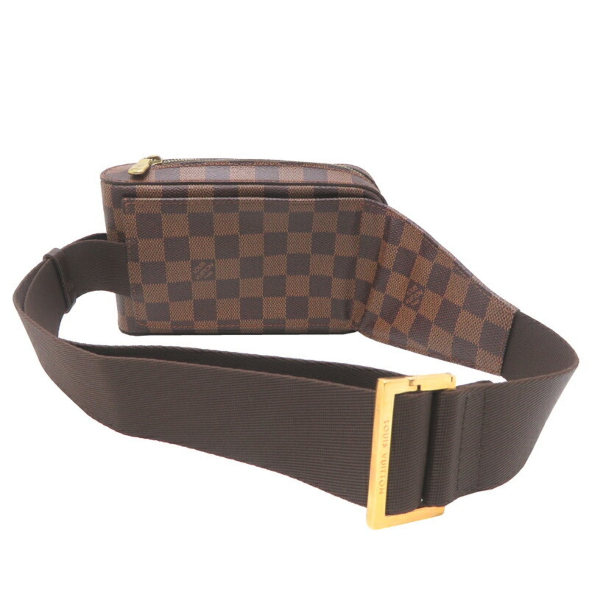 Louis Vuitton Damier Brown Damier Canvas Galle Leather Sling Bag