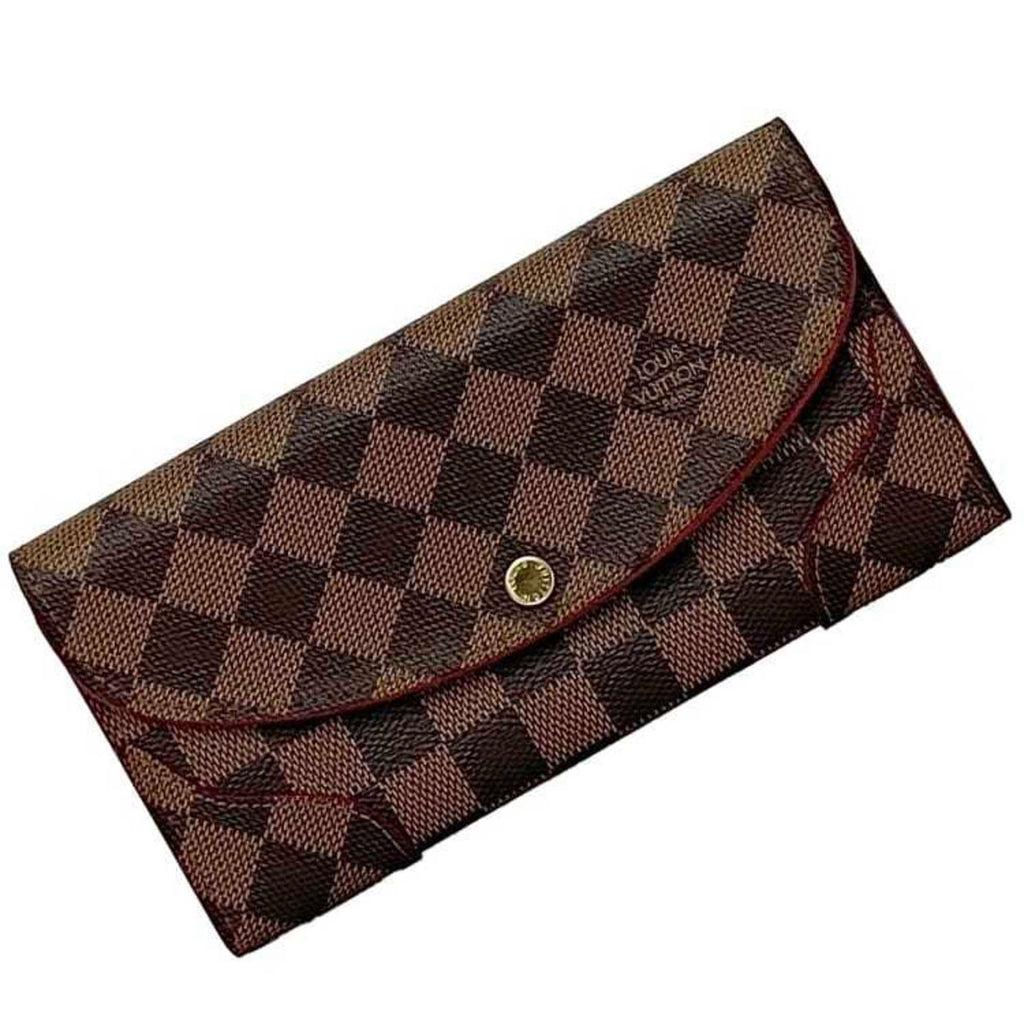 Louis Vuitton Brown Cerise Damier Canvas Red Color Damier Canvas Long Wallet