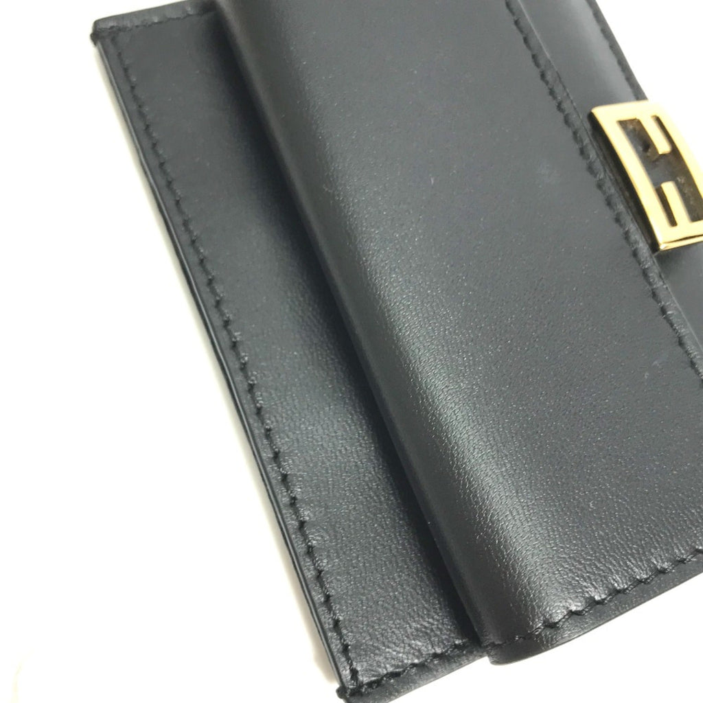 Fendi Black Leather Coin Purse/Coin Case