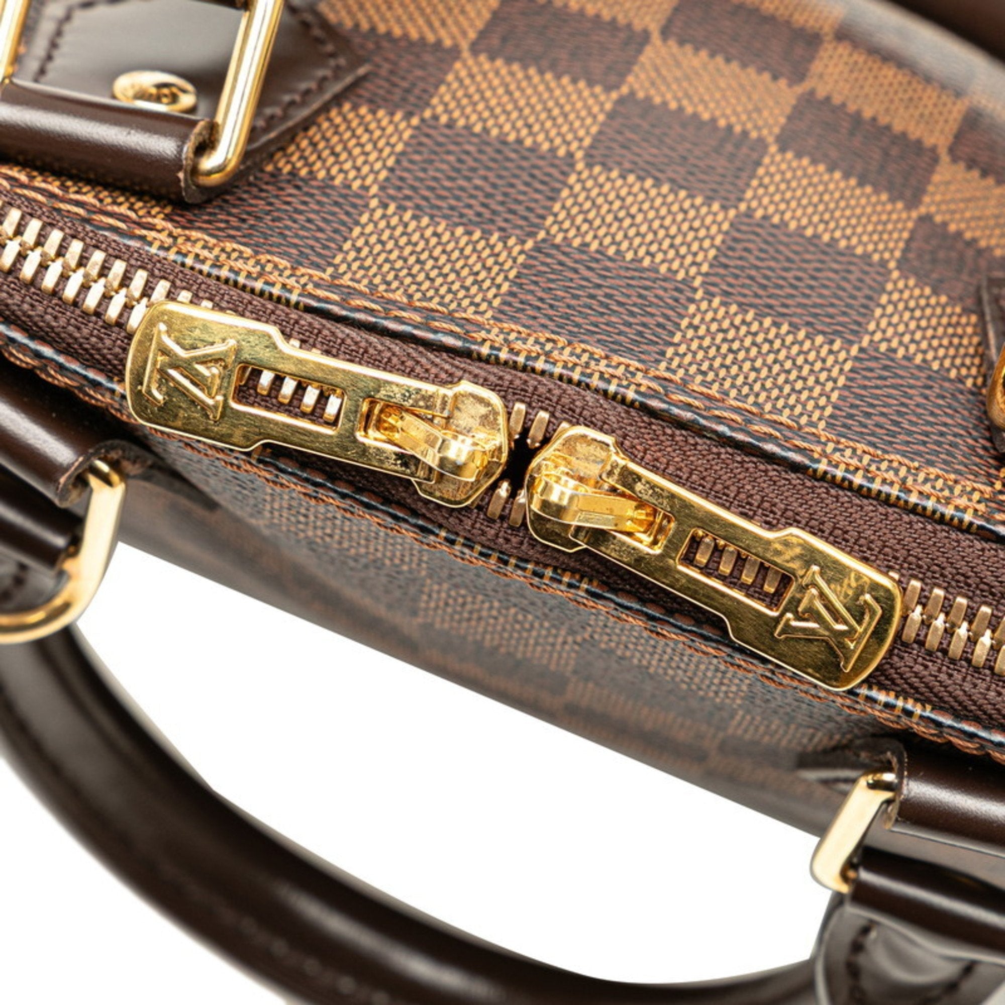 Louis Vuitton Brown Pvc Leather Handbag Shoulder Bag
