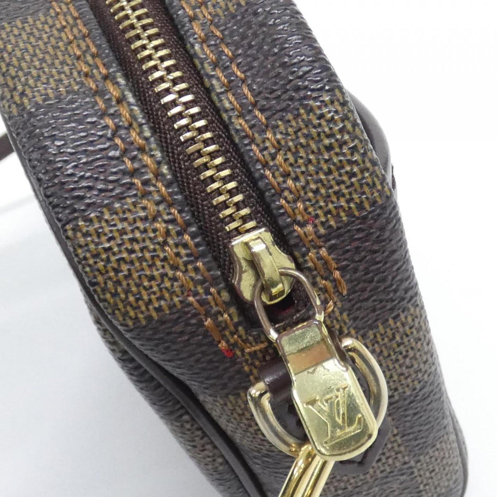 Louis Vuitton Brown Coated Canvas Pochette Shoulder Bag