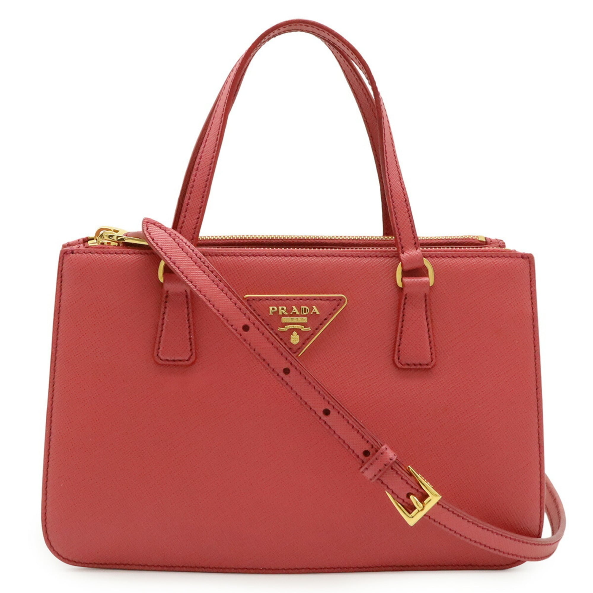 Prada Saffiano Pink Leather Handbag Shoulder Bag