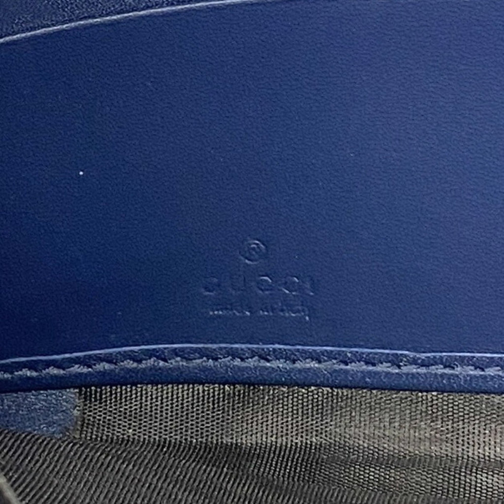 Gucci Blue Denim Long Wallet (Bi-Fold) (Pre-Owned)