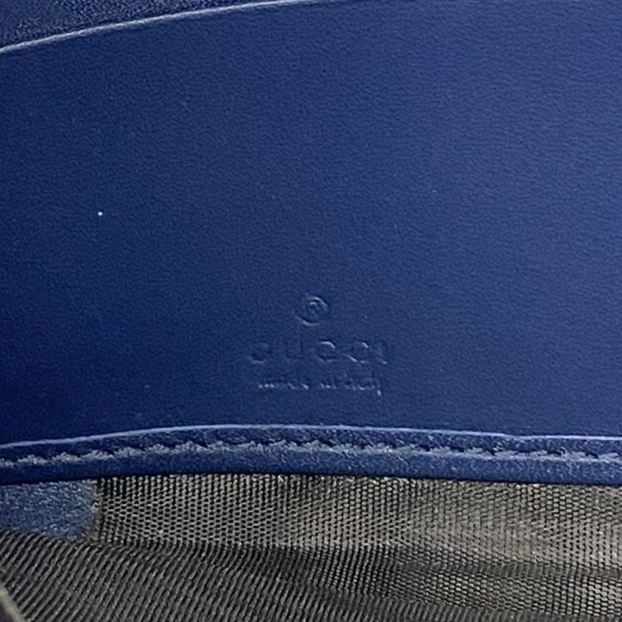 Gucci Blue Denim Long Wallet (Bi-Fold) (Pre-Owned)