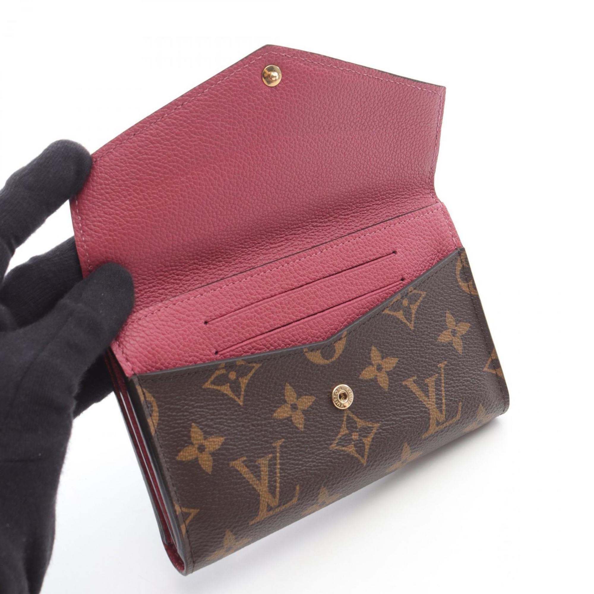 Louis Vuitton Brown Pink Pvc Leather Wallet