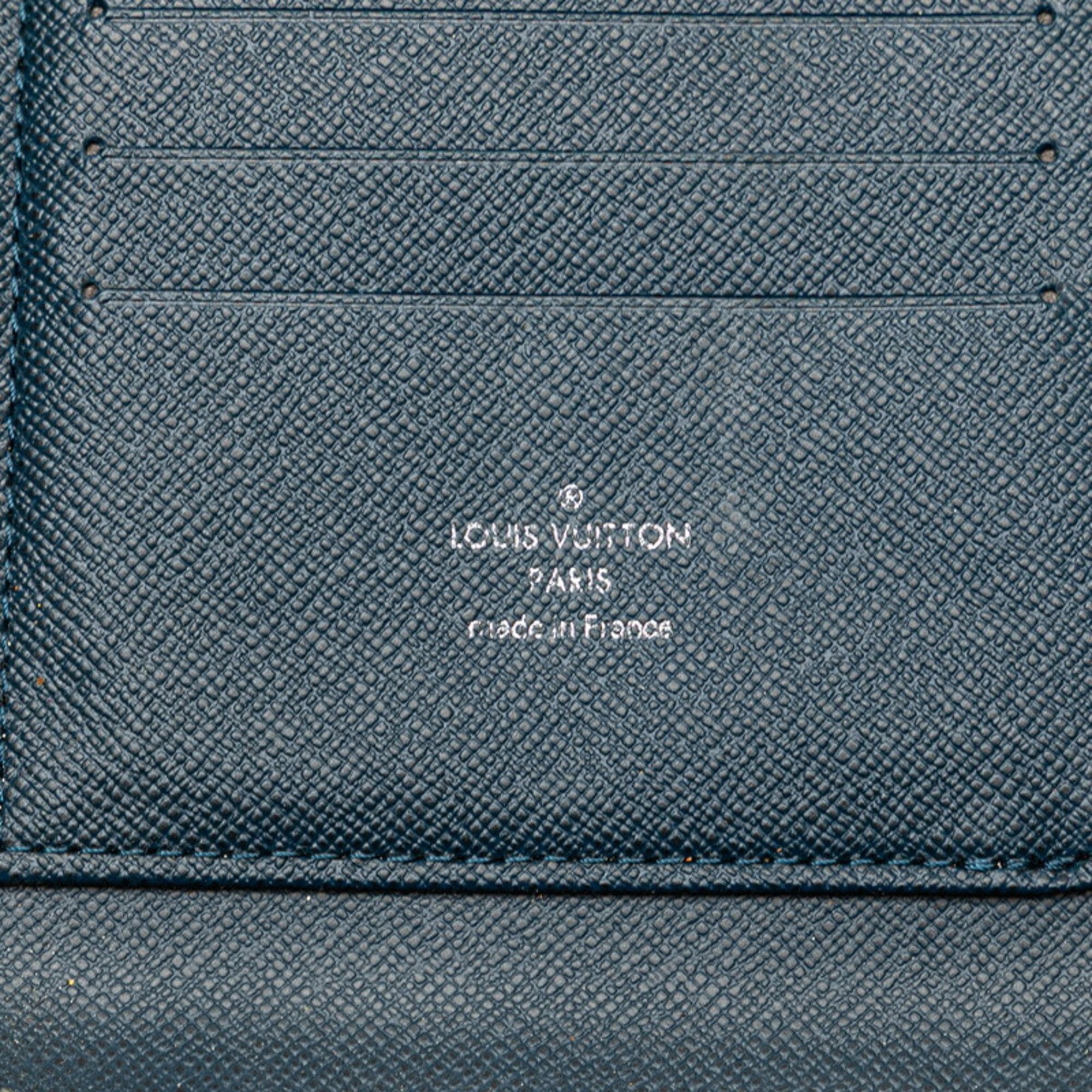 Louis Vuitton Navy Ocean Leather Long Wallet