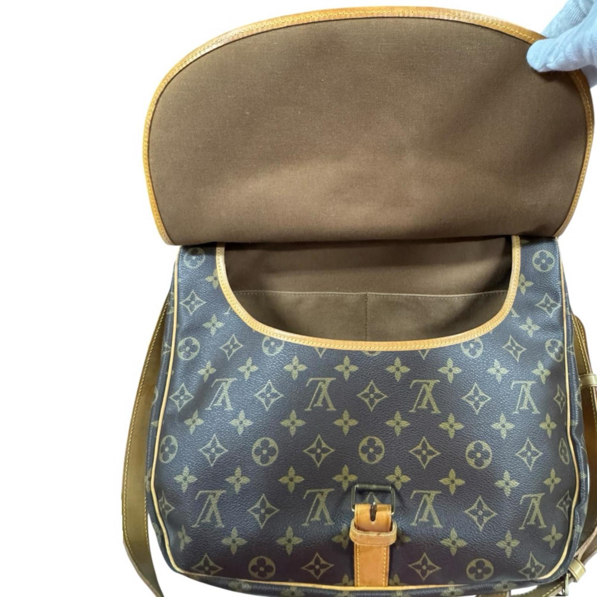 Louis Vuitton Brown Monogram Canvas Shoulder Bag