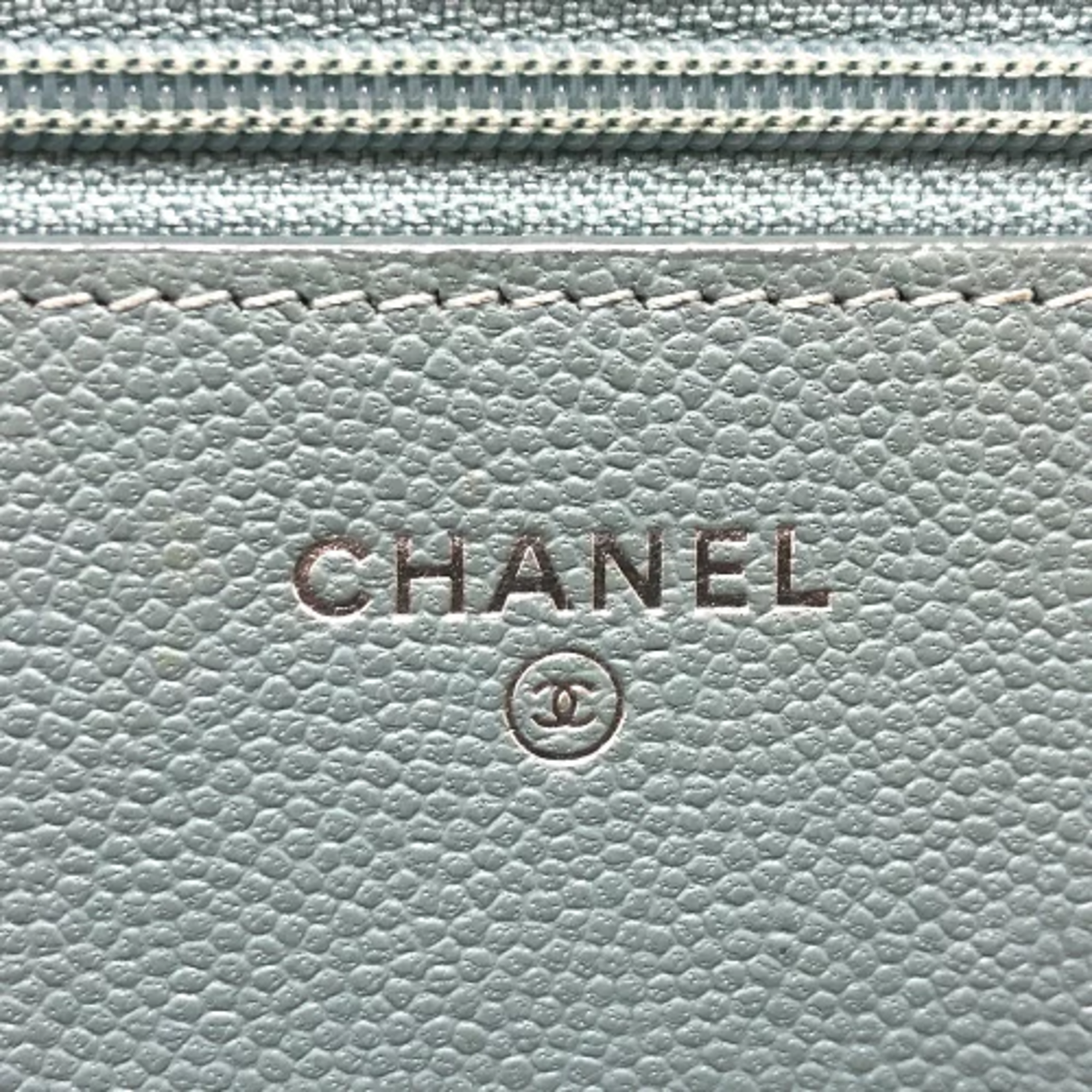 Chanel Blue Leather Shoulder Bag